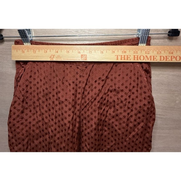 Anthropologie Dolan Burnt Orange Polka Dot Casual Pants Size Extra Small XS - Picture 6 of 7